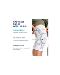 Ayarlanabilir Kadranlı Dizlik – Diz Kapağı Destek Pedli